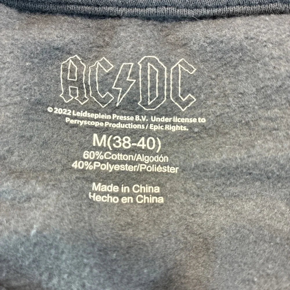 AC/DC For Those About To Rock 2022 Graphic Sweatshirt M(38-40) Patchwork GUC
